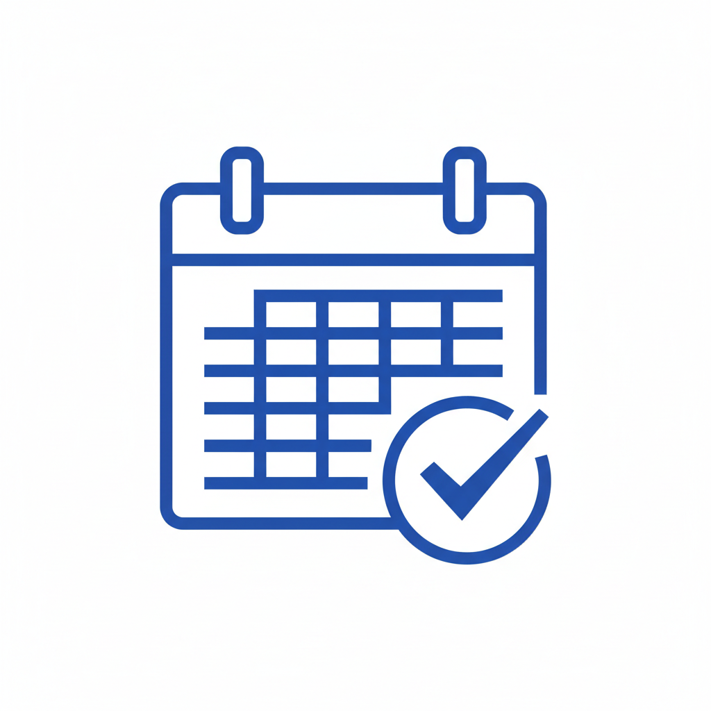 Calendar check icon